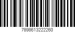 Código de barras (EAN, GTIN, SKU, ISBN): '7898613222260'