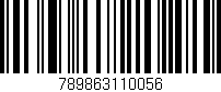 Código de barras (EAN, GTIN, SKU, ISBN): '789863110056'