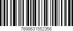 Código de barras (EAN, GTIN, SKU, ISBN): '7898631552356'