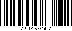 Código de barras (EAN, GTIN, SKU, ISBN): '7898635751427'