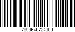 Código de barras (EAN, GTIN, SKU, ISBN): '7898640724300'