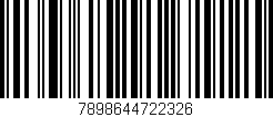 Código de barras (EAN, GTIN, SKU, ISBN): '7898644722326'