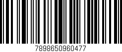 Código de barras (EAN, GTIN, SKU, ISBN): '7898650960477'