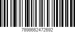 Código de barras (EAN, GTIN, SKU, ISBN): '7898662472692'