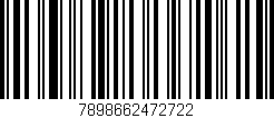 Código de barras (EAN, GTIN, SKU, ISBN): '7898662472722'