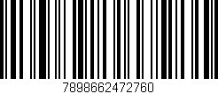 Código de barras (EAN, GTIN, SKU, ISBN): '7898662472760'