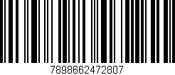 Código de barras (EAN, GTIN, SKU, ISBN): '7898662472807'