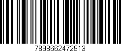 Código de barras (EAN, GTIN, SKU, ISBN): '7898662472913'