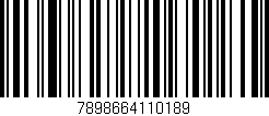 Código de barras (EAN, GTIN, SKU, ISBN): '7898664110189'