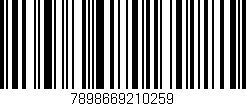 Código de barras (EAN, GTIN, SKU, ISBN): '7898669210259'