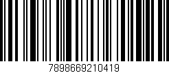 Código de barras (EAN, GTIN, SKU, ISBN): '7898669210419'