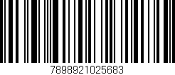Código de barras (EAN, GTIN, SKU, ISBN): '7898921025683'