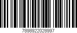 Código de barras (EAN, GTIN, SKU, ISBN): '7898922028997'
