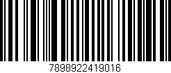 Código de barras (EAN, GTIN, SKU, ISBN): '7898922419016'