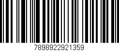 Código de barras (EAN, GTIN, SKU, ISBN): '7898922921359'