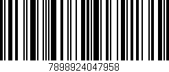 Código de barras (EAN, GTIN, SKU, ISBN): '7898924047958'