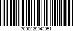 Código de barras (EAN, GTIN, SKU, ISBN): '7898929043351'