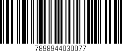 Código de barras (EAN, GTIN, SKU, ISBN): '7898944030077'