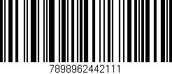 Código de barras (EAN, GTIN, SKU, ISBN): '7898962442111'