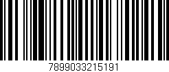Código de barras (EAN, GTIN, SKU, ISBN): '7899033215191'
