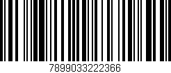 Código de barras (EAN, GTIN, SKU, ISBN): '7899033222366'