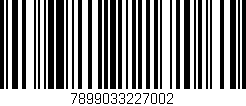 Código de barras (EAN, GTIN, SKU, ISBN): '7899033227002'