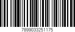 Código de barras (EAN, GTIN, SKU, ISBN): '7899033251175'