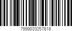 Código de barras (EAN, GTIN, SKU, ISBN): '7899033257818'