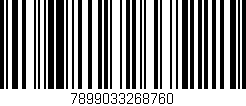Código de barras (EAN, GTIN, SKU, ISBN): '7899033268760'