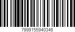 Código de barras (EAN, GTIN, SKU, ISBN): '7899155940346'