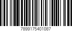 Código de barras (EAN, GTIN, SKU, ISBN): '7899175401087'