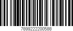 Código de barras (EAN, GTIN, SKU, ISBN): '7899222200588'