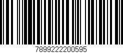 Código de barras (EAN, GTIN, SKU, ISBN): '7899222200595'