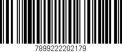 Código de barras (EAN, GTIN, SKU, ISBN): '7899222202179'