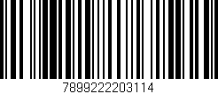 Código de barras (EAN, GTIN, SKU, ISBN): '7899222203114'