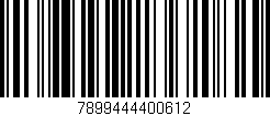 Código de barras (EAN, GTIN, SKU, ISBN): '7899444400612'