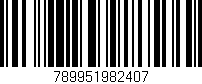 Código de barras (EAN, GTIN, SKU, ISBN): '789951982407'