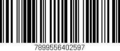 Código de barras (EAN, GTIN, SKU, ISBN): '7899556402597'