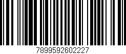 Código de barras (EAN, GTIN, SKU, ISBN): '7899592602227'