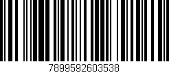 Código de barras (EAN, GTIN, SKU, ISBN): '7899592603538'