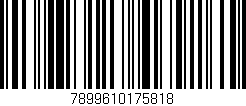 Código de barras (EAN, GTIN, SKU, ISBN): '7899610175818'