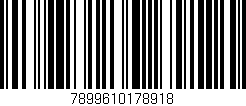 Código de barras (EAN, GTIN, SKU, ISBN): '7899610178918'