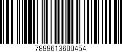 Código de barras (EAN, GTIN, SKU, ISBN): '7899613600454'
