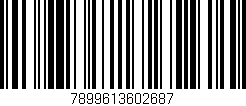 Código de barras (EAN, GTIN, SKU, ISBN): '7899613602687'