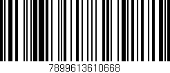 Código de barras (EAN, GTIN, SKU, ISBN): '7899613610668'