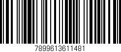 Código de barras (EAN, GTIN, SKU, ISBN): '7899613611481'