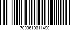 Código de barras (EAN, GTIN, SKU, ISBN): '7899613611498'