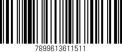 Código de barras (EAN, GTIN, SKU, ISBN): '7899613611511'