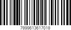 Código de barras (EAN, GTIN, SKU, ISBN): '7899613617018'
