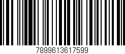 Código de barras (EAN, GTIN, SKU, ISBN): '7899613617599'